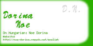 dorina noe business card